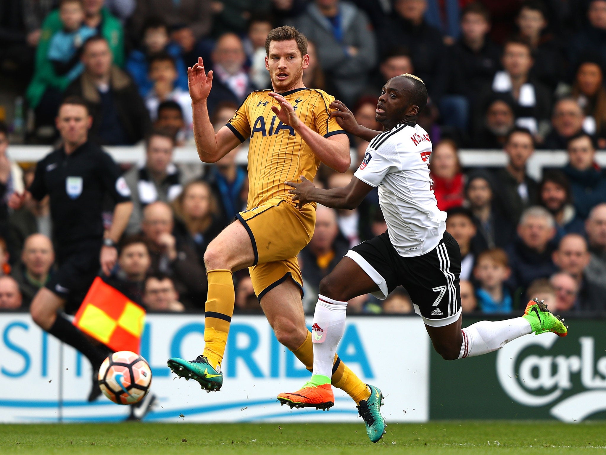 Jan Vertonghen made his return from injury during Tottenham's FA Cup victory over Fulham