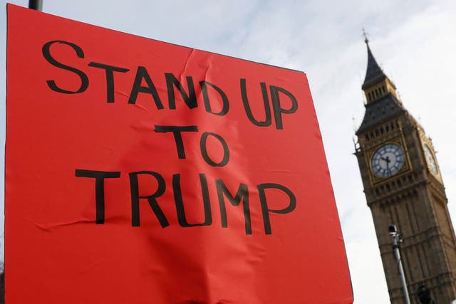 Organisers of an anti-Trump group claim 'more than a million' people are ready to take to the streets if Donald Trump visits the UK