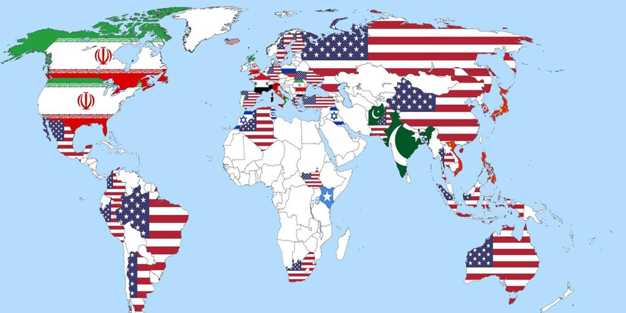 The Map Of The World According To Who Every Country Thinks Is Most Dangerous Indy100