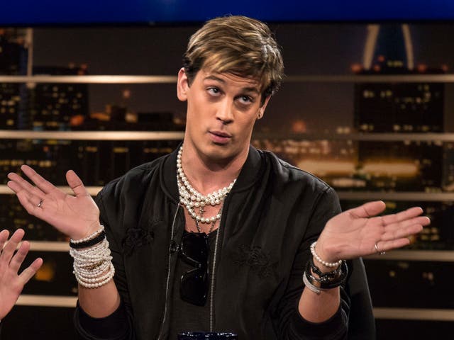 Yiannopoulos speaks during HBO's 'Real Time with Bill Maher"