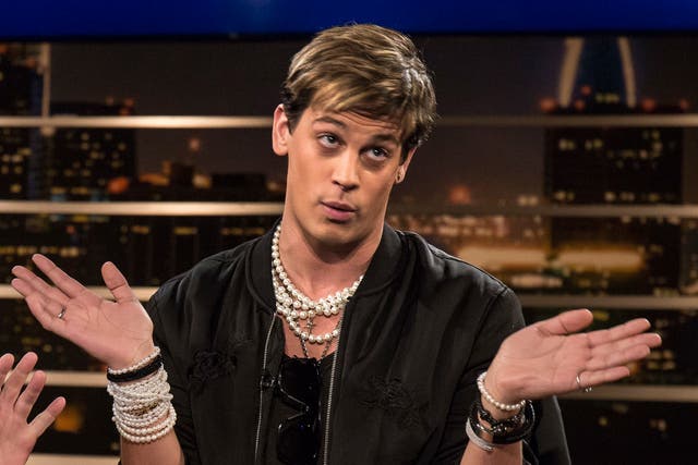 Yiannopoulos speaks during HBO's 'Real Time with Bill Maher"