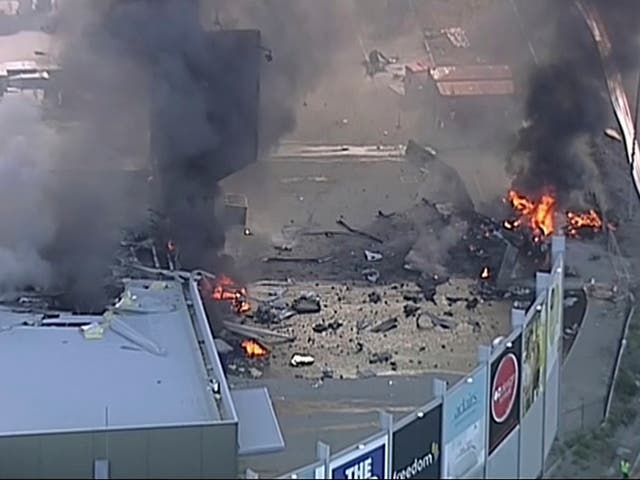Plane crash at Essendon Airport in Melbourne, Australia