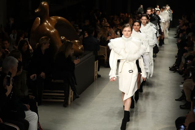 Christopher Bailey collaborated with the Henry Moore Foundation for his Burberry display