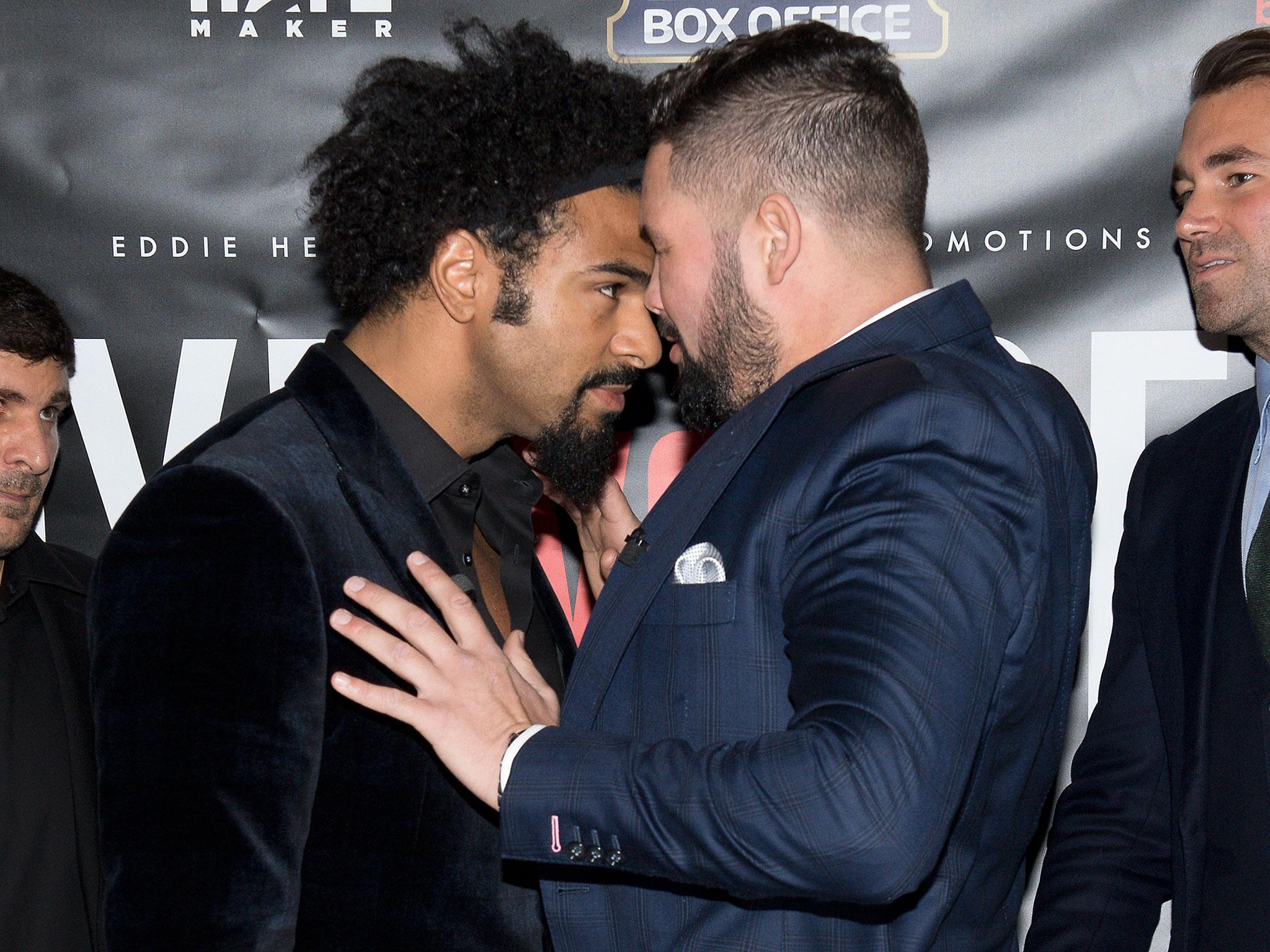 Tony Bellew says there will not be a repeat of the ugly clash with David Haye as he will 'be the first to smack him'