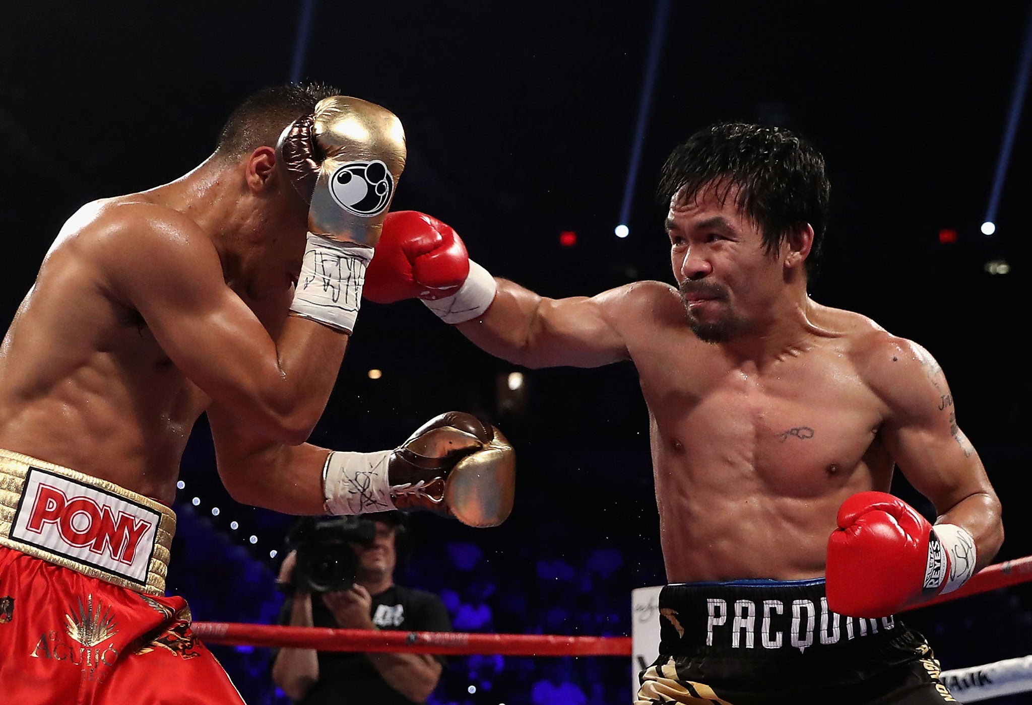 Pacquiao beat Jessie Vargas in November to win the WBO welterweight title