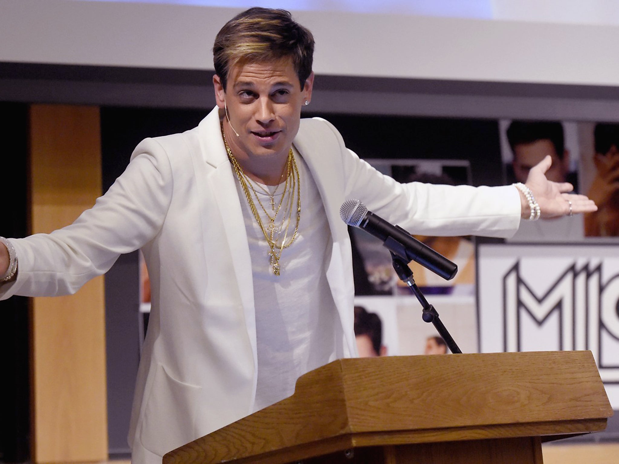 Mr Yiannopoulos’ previous stops at universities in the US have often attracted heated protests