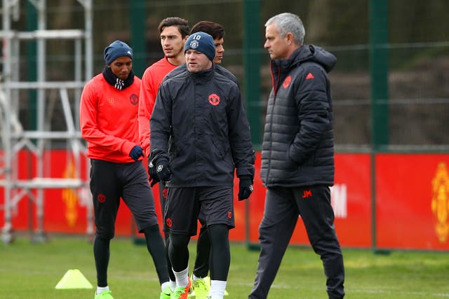 Wayne Rooney has not featured since 1 February having struggled with a muscle problem