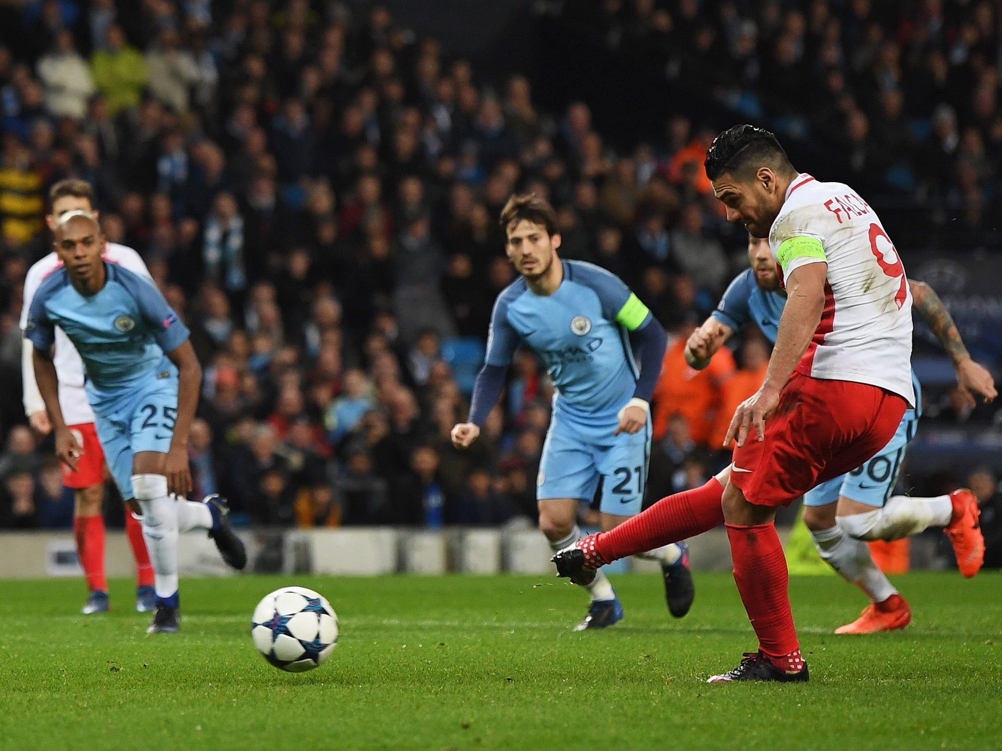 Falcao's poor spot-kick was easily held by Willy Caballero