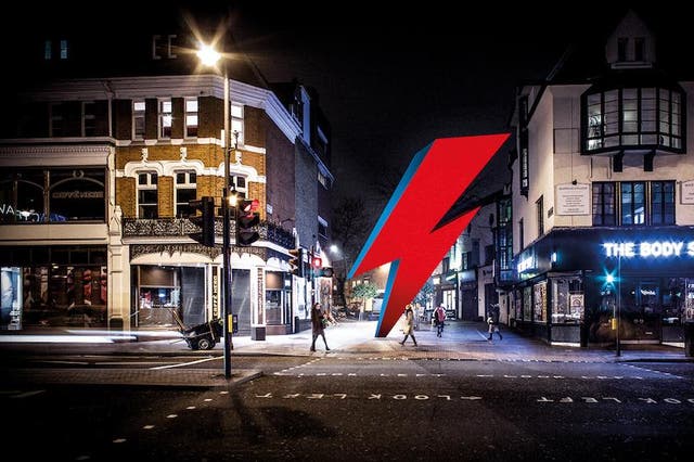 The proposed David Bowie memorial that would be installed opposite Brixton Tube station
