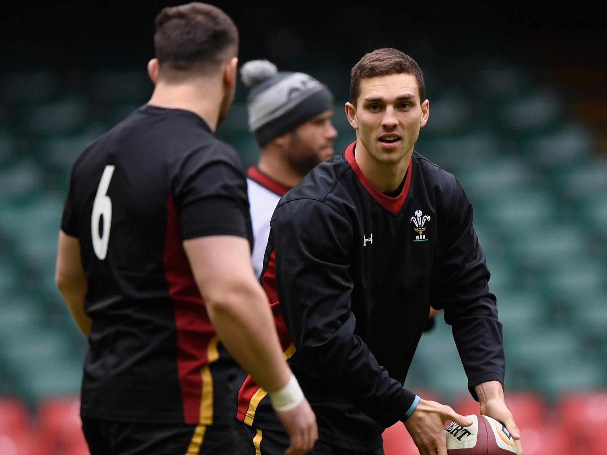 George North will start the Six Nations encounter between Scotland and Wales on Saturday