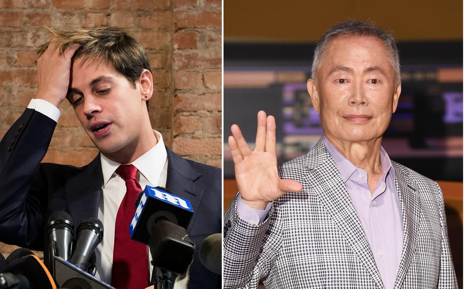 Milo Yiannopoulos goes after George Takei 'paedophilia remarks' following Breitbart resignation