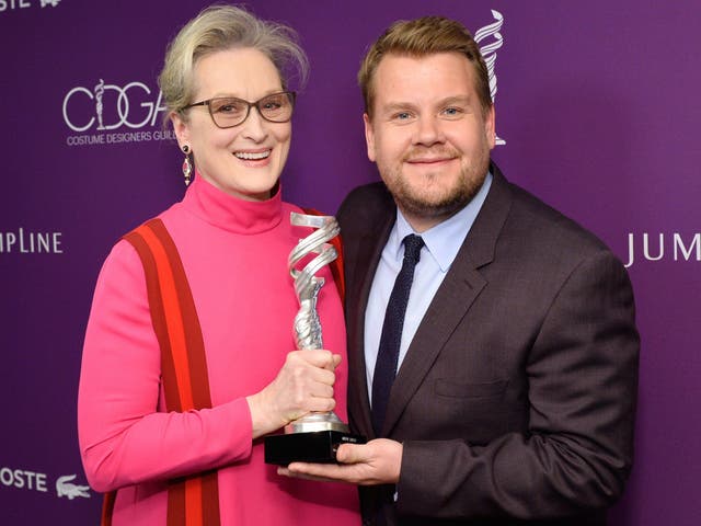 Meryl Streep and James Corden at the 19th Costume Designers Guild Award