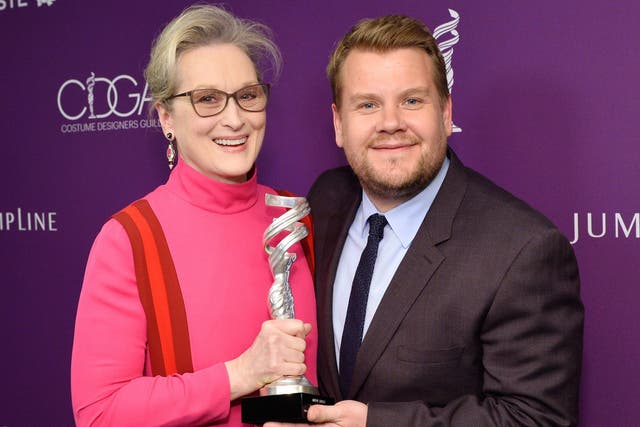 Meryl Streep and James Corden at the 19th Costume Designers Guild Award