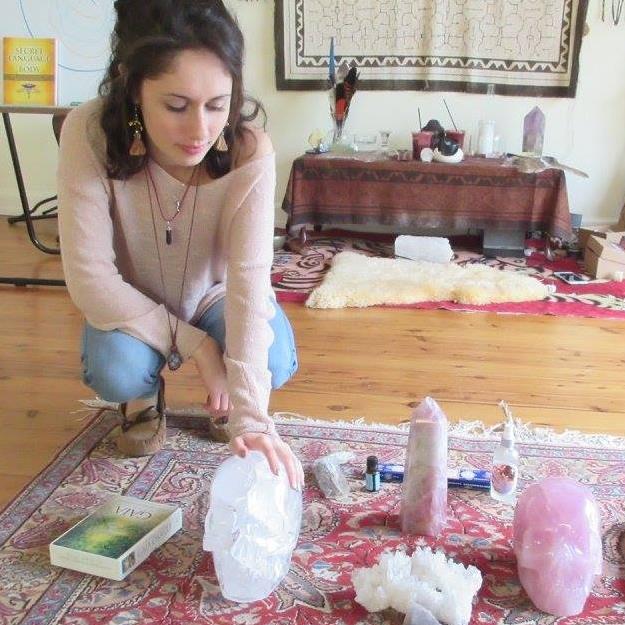 Becca Gronski describes herself as a crystal healer