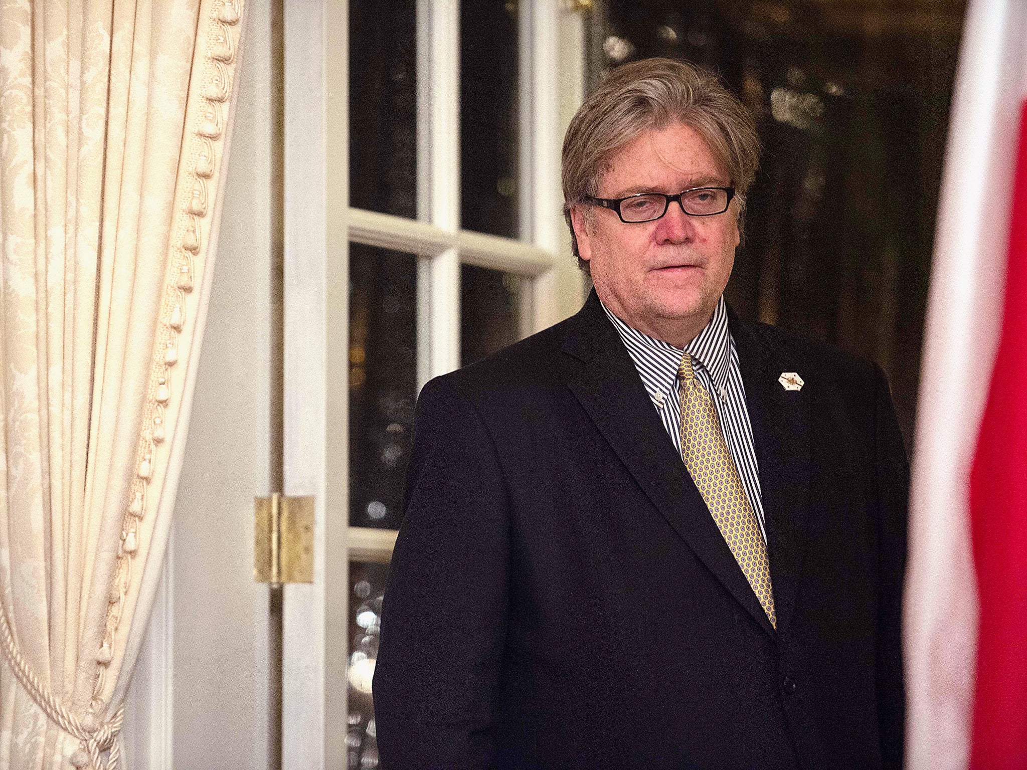 Puppet master? Steve Bannon’s White House role sees him perfectly placed to promote his nationalist beliefs (Getty)