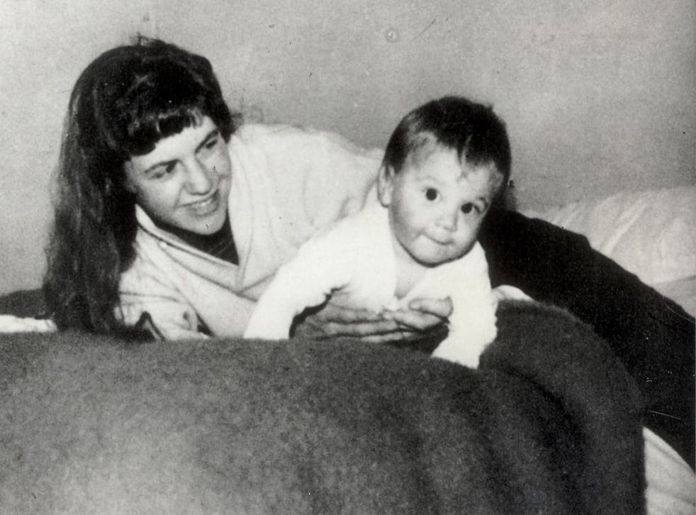 Sylvia Plath and her son Nick in Devon, 1962