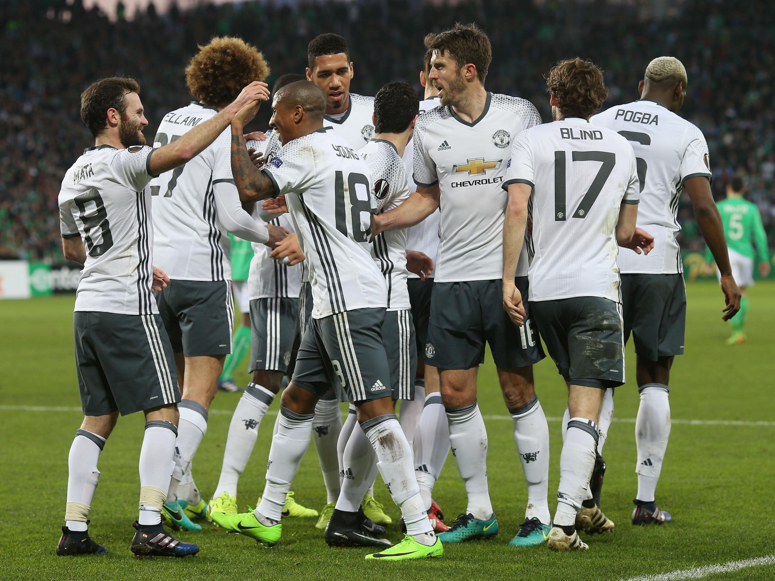 Man Utd were rarely troubled by their French opponents