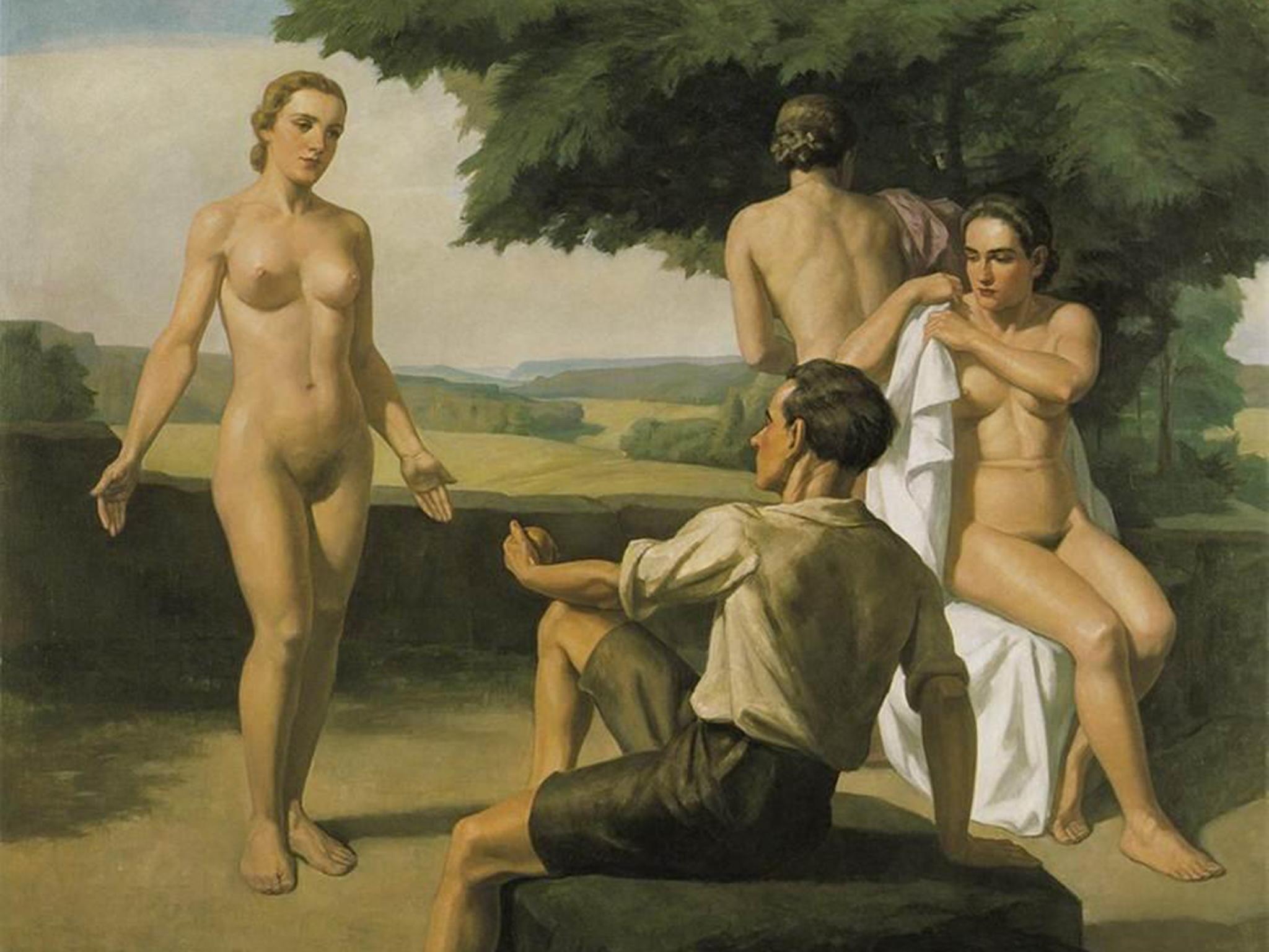 Ivo Saliger's 1939 painting Urteil des Paris (Judgment of Paris)