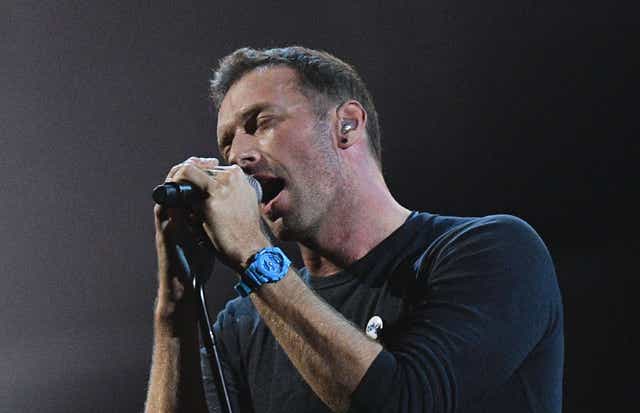 Coldplay's Chris Martin at the Brits paying tribute to George Michael