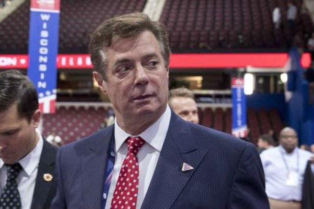 The blackmail attempt reportedly took place when Mr Manafort was working for Mr Trump