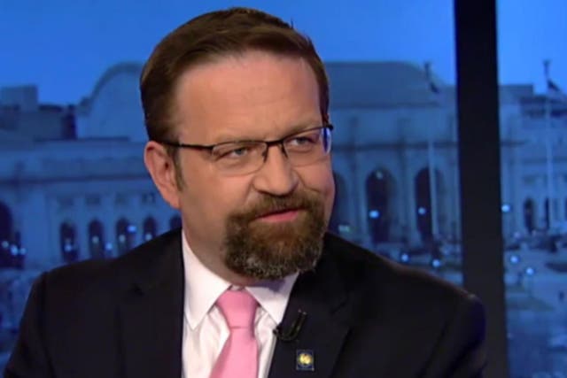 Mr Gorka works in the White House and helps formulate terrorism policy