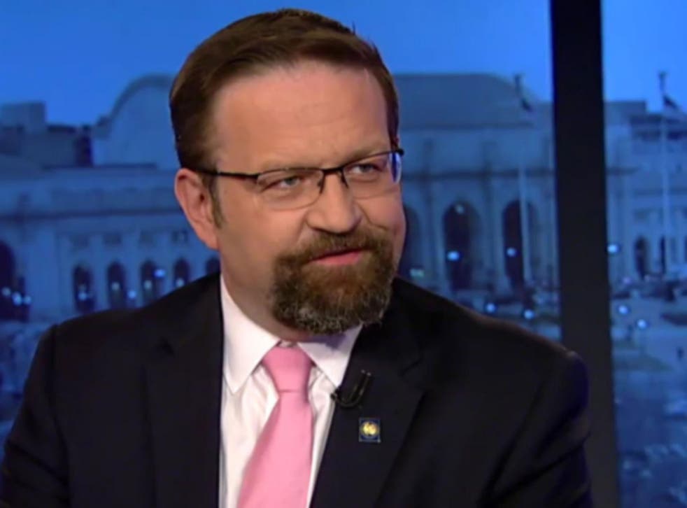 Mr Gorka works in the White House and helps formulate terrorism policy