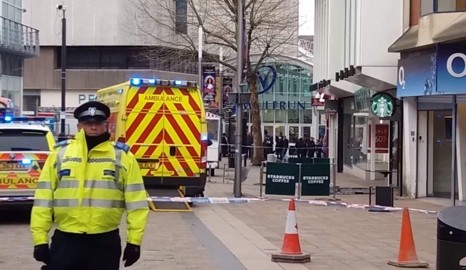 The scene of the tragedy in Wolverhampton (Express &amp; Star/YouTube)