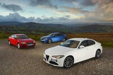 New Alfa Romeo Giulia meets Audi A4 and BMW 3 Series