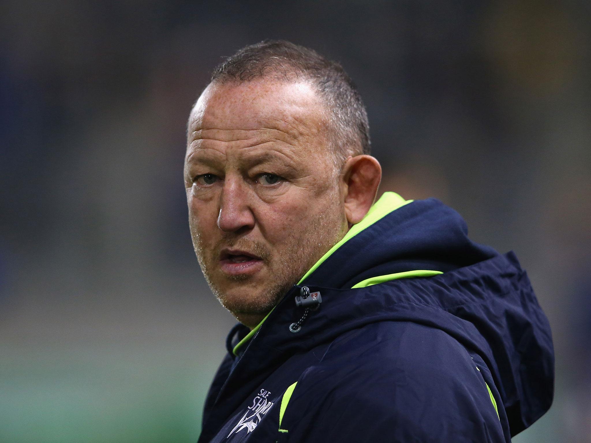 Steve Diamond was his usual brooding self after Sale’s defeat by Wasps