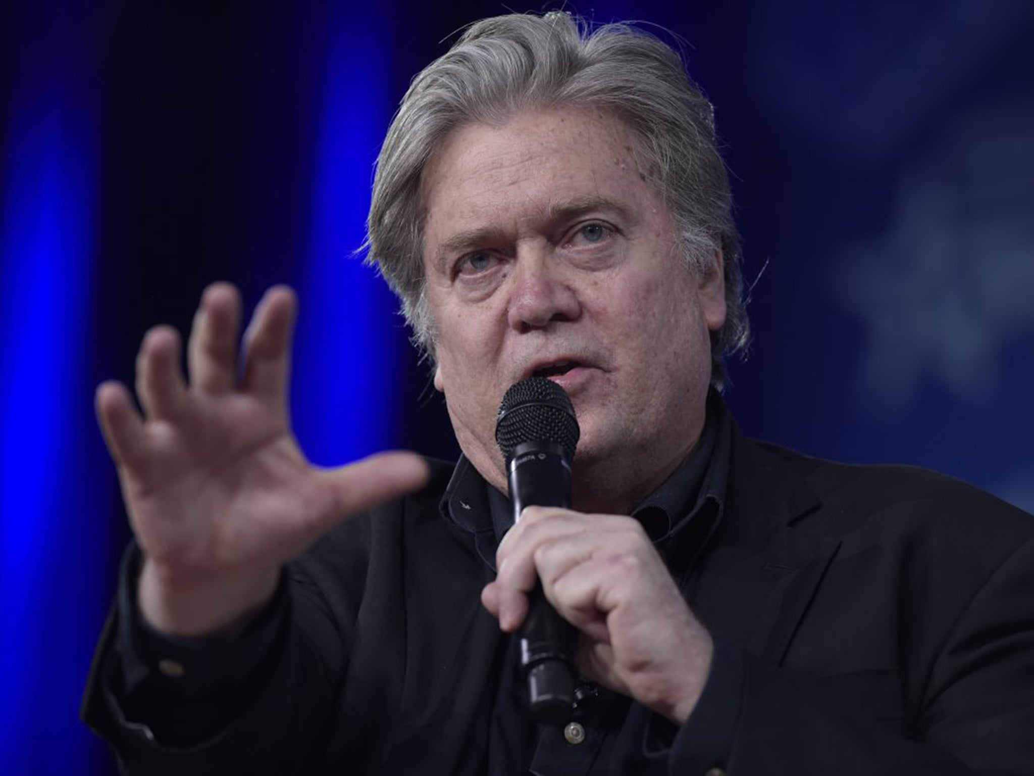 Trump’s speech was campaign boiler-plate – Bannon, though, fed the conference real red meat