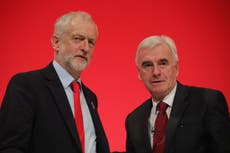 McDonnell shifts blame onto Blair and Mandelson after by-election loss