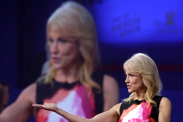 White House Counsellor to the President Kellyanne Conway is interviewed by Fox News, soon before being reportedly banned from appearing on TV