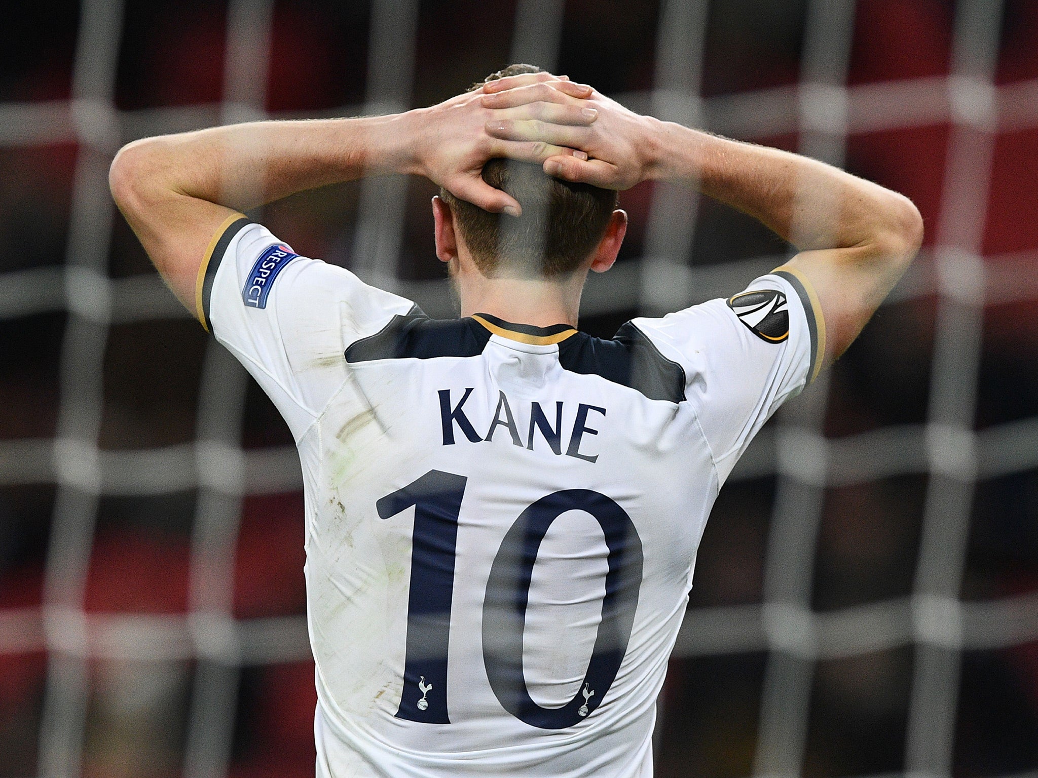 Harry Kane could not hide his disappointment at the final whistle