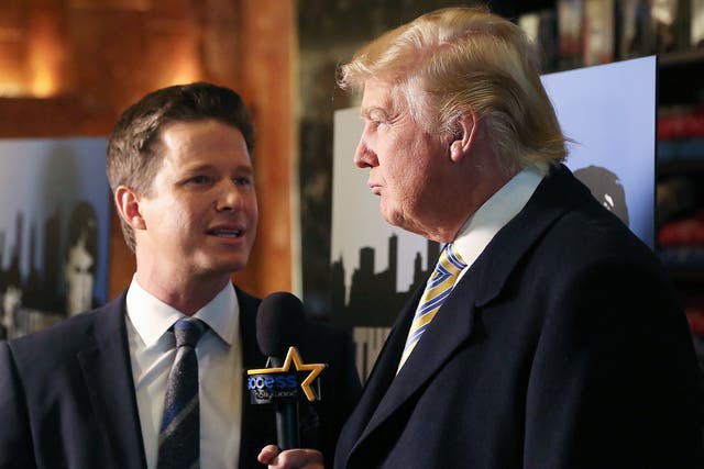 Donald Trump is interviewed by Billy Bush of Access Hollywood
