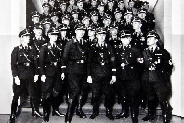 Mein camp: Heinrich Himmler (centre, front row with glasses) and his sartorially splendid SS guards