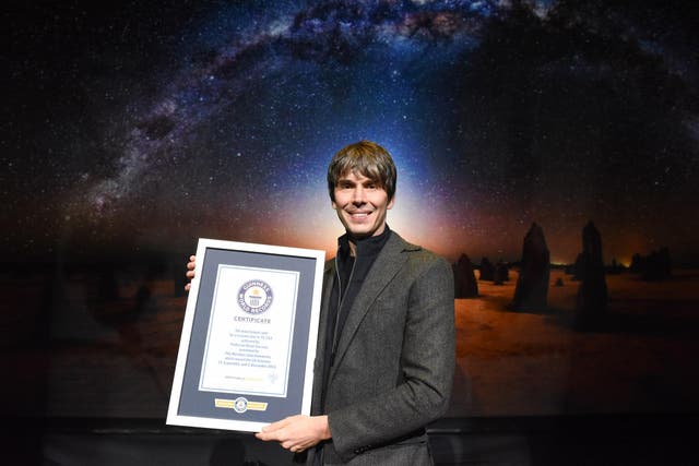 Professor Brian Cox Achieves Guinness World Records Title For Most Tickets Sold For A Science Tour at the Hammersmith Apollo