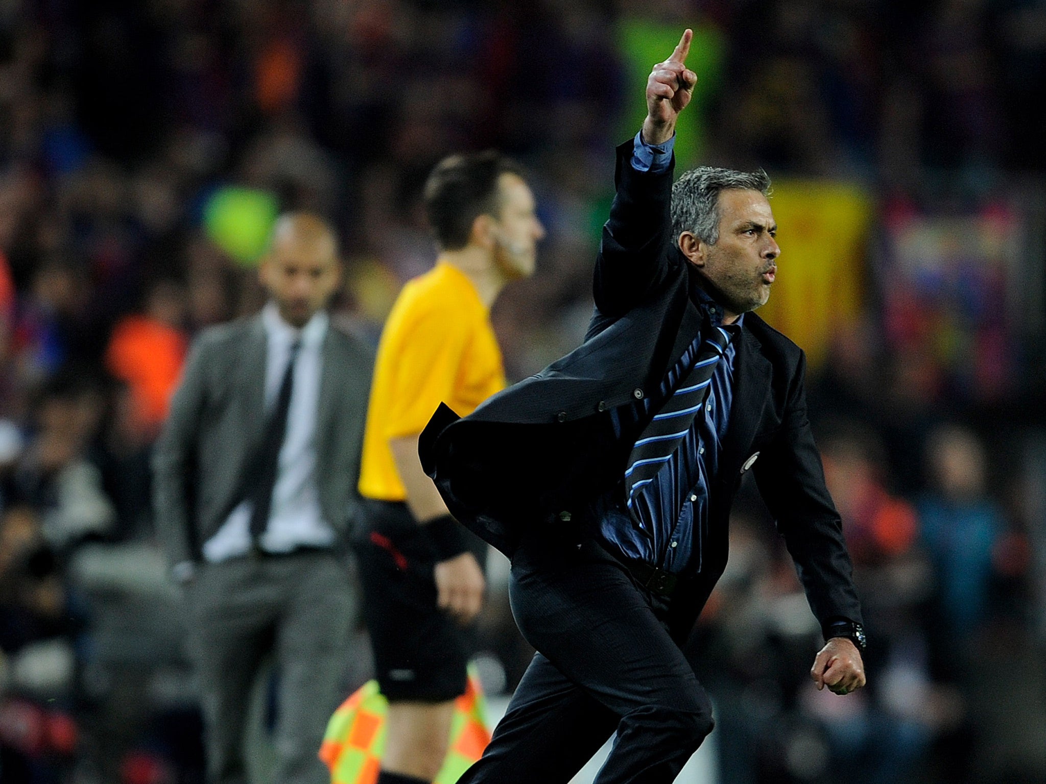 Mourinho once owned a cardboard cut-out of his infamous Nou Camp pitch invasion