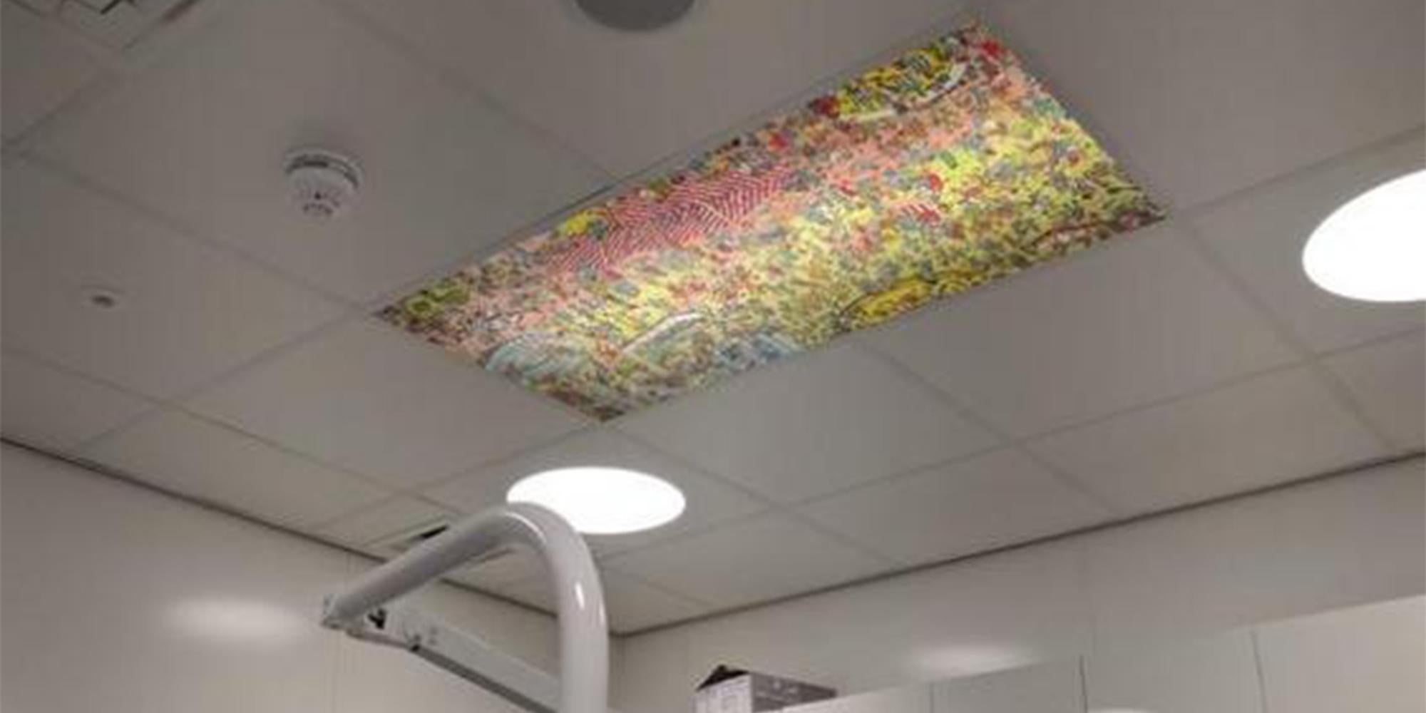 This Dentist Put A Where S Wally Scene On His Ceiling For