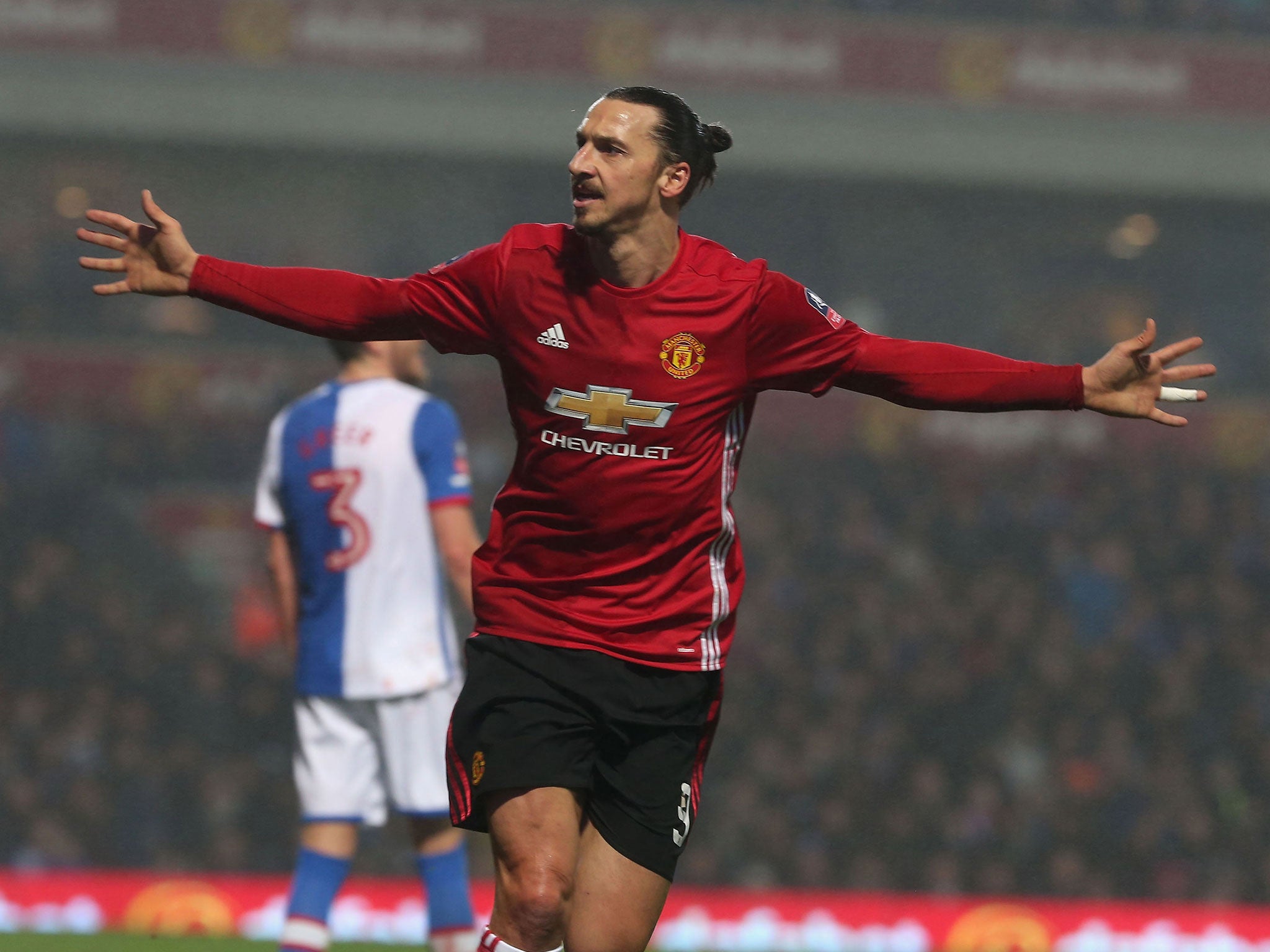 Zlatan Ibrahimovic will lead the line for United in the EFL Cup final