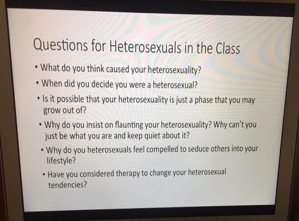 This Professor Tried To Show How Annoying The Questions You Ask Gay People Are Indy100 Indy100 4694