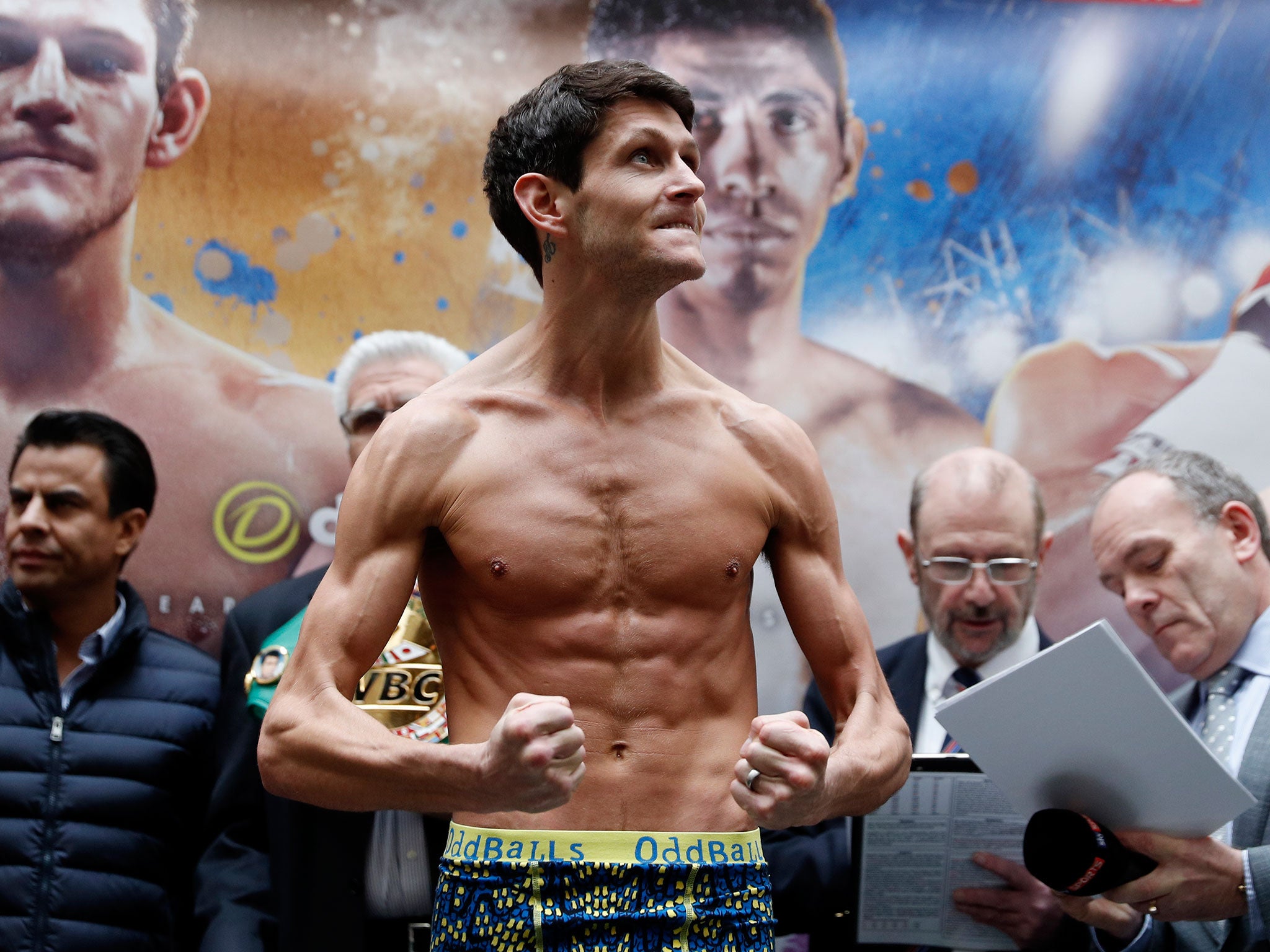 McDonnell during the weigh-in