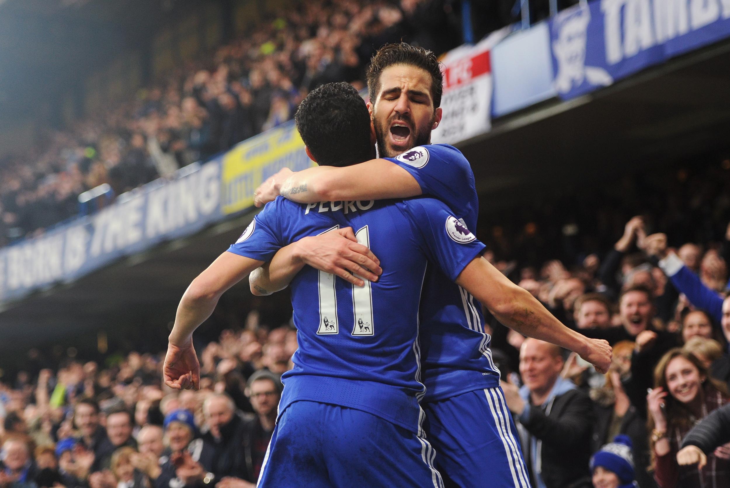 Pedro and Fabregas both found the net for Chelsea