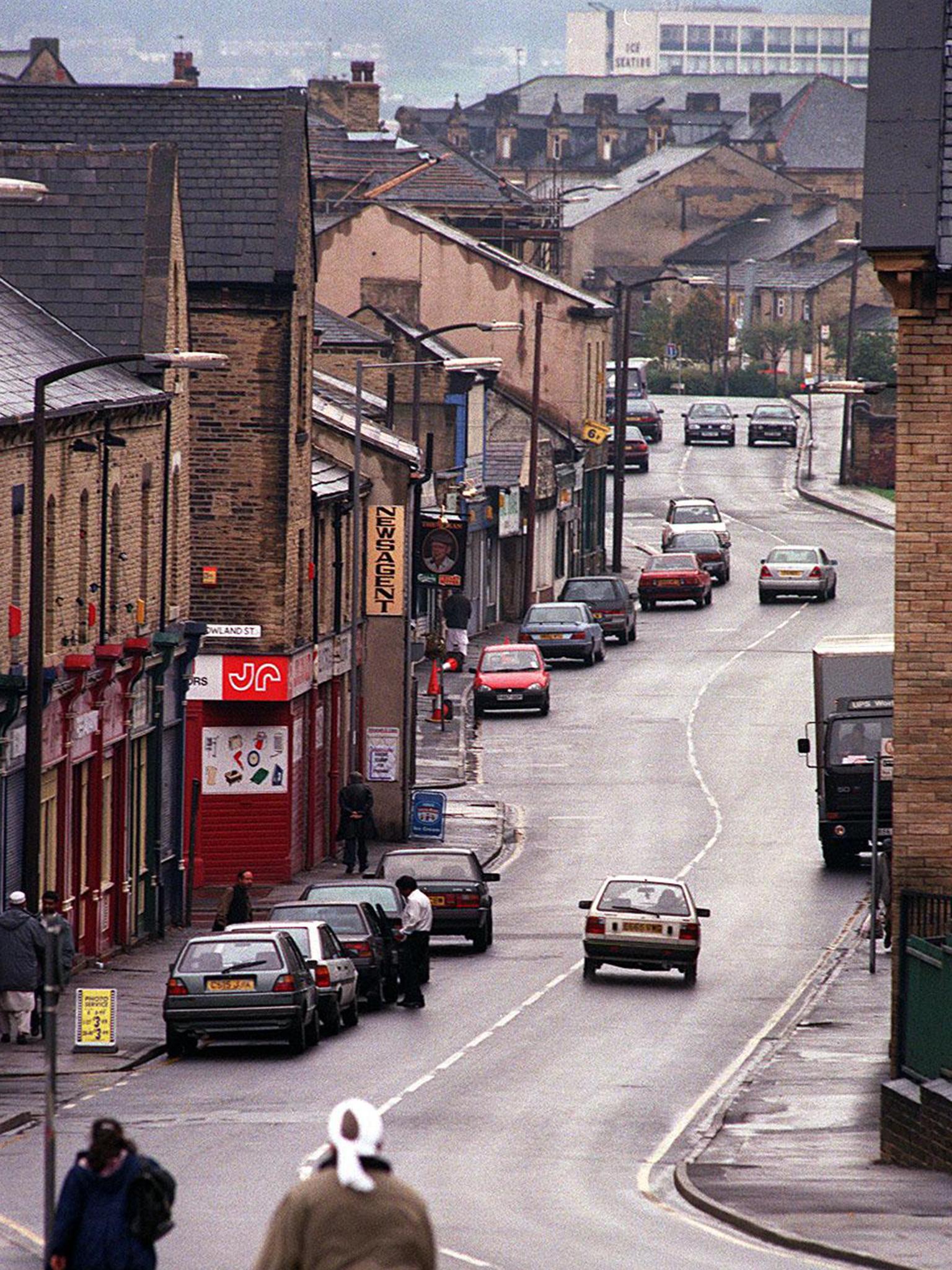 Chance encounter: Lumb Lane in Bradford, where Kay Mellor first had the idea to write ‘Band of Gold’