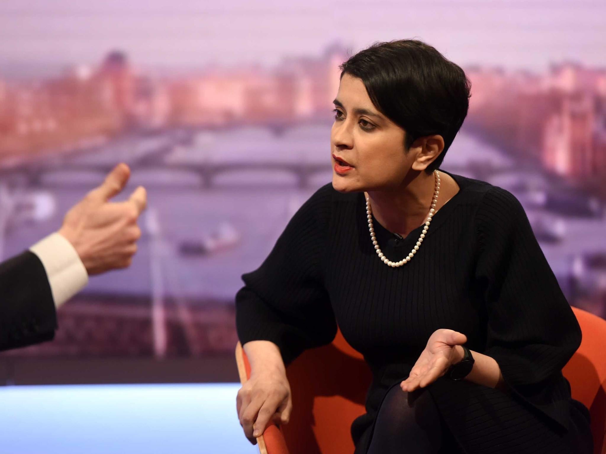 Shami Chakrabarti on The Andrew Marr Show.