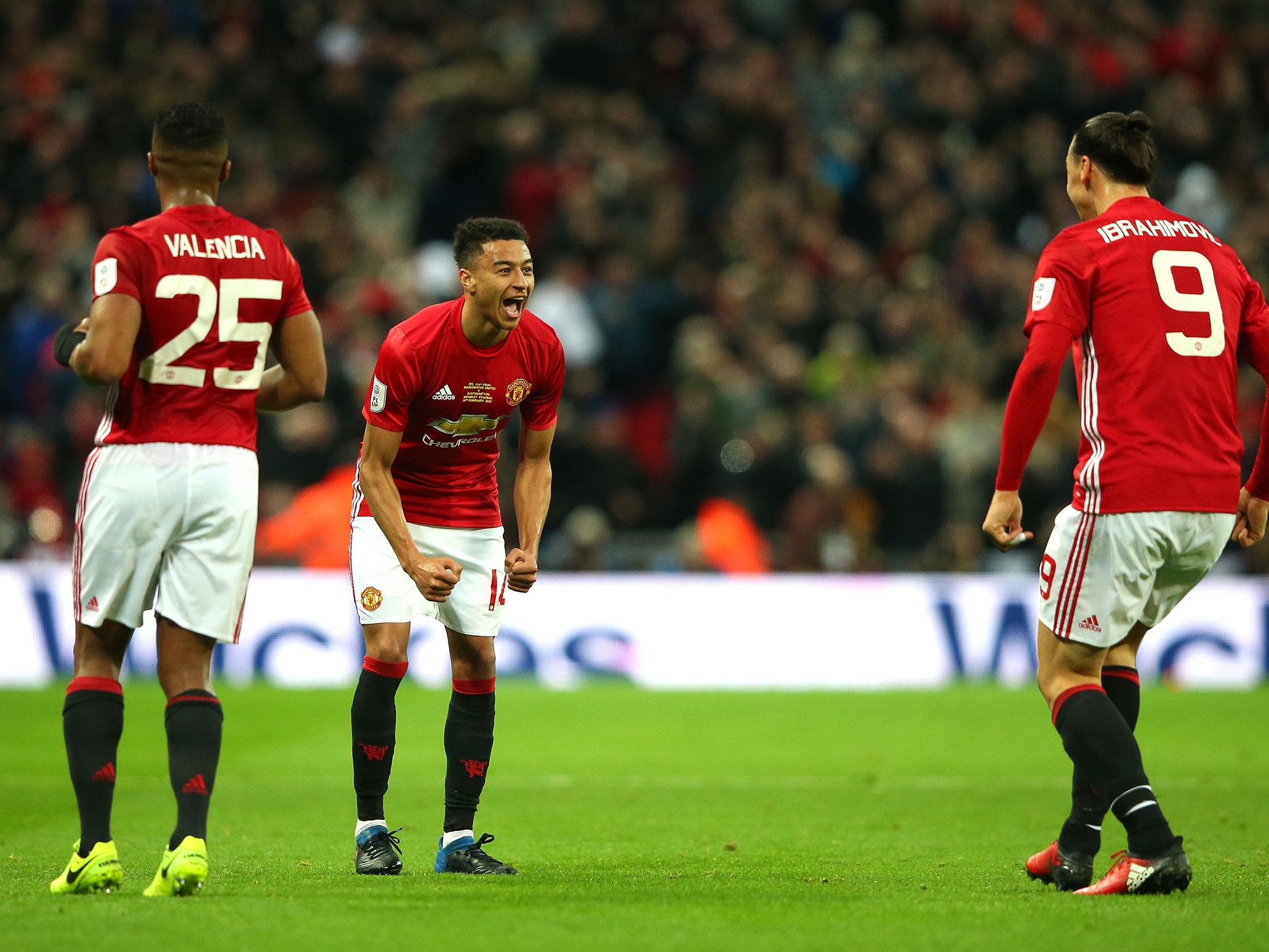 Jesse Lingard scored United's second (Getty)