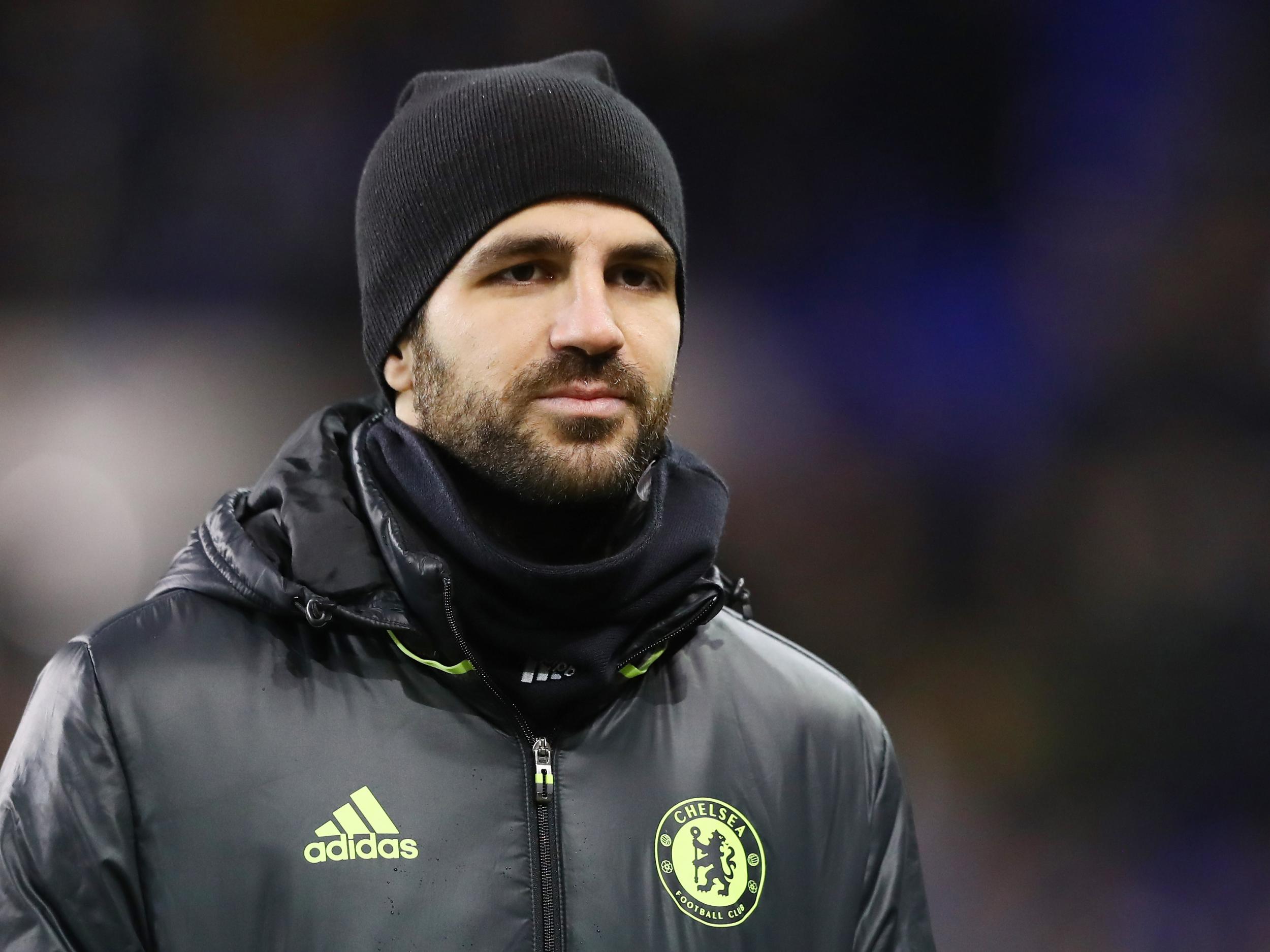 Fabregas has spent much of his season on the bench