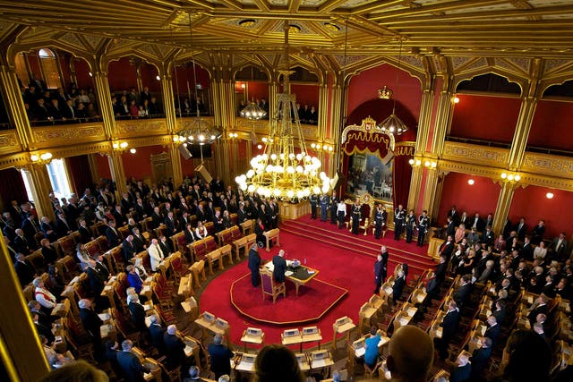 Norway's parliament the Storting has 169 members elected by proportional representation 