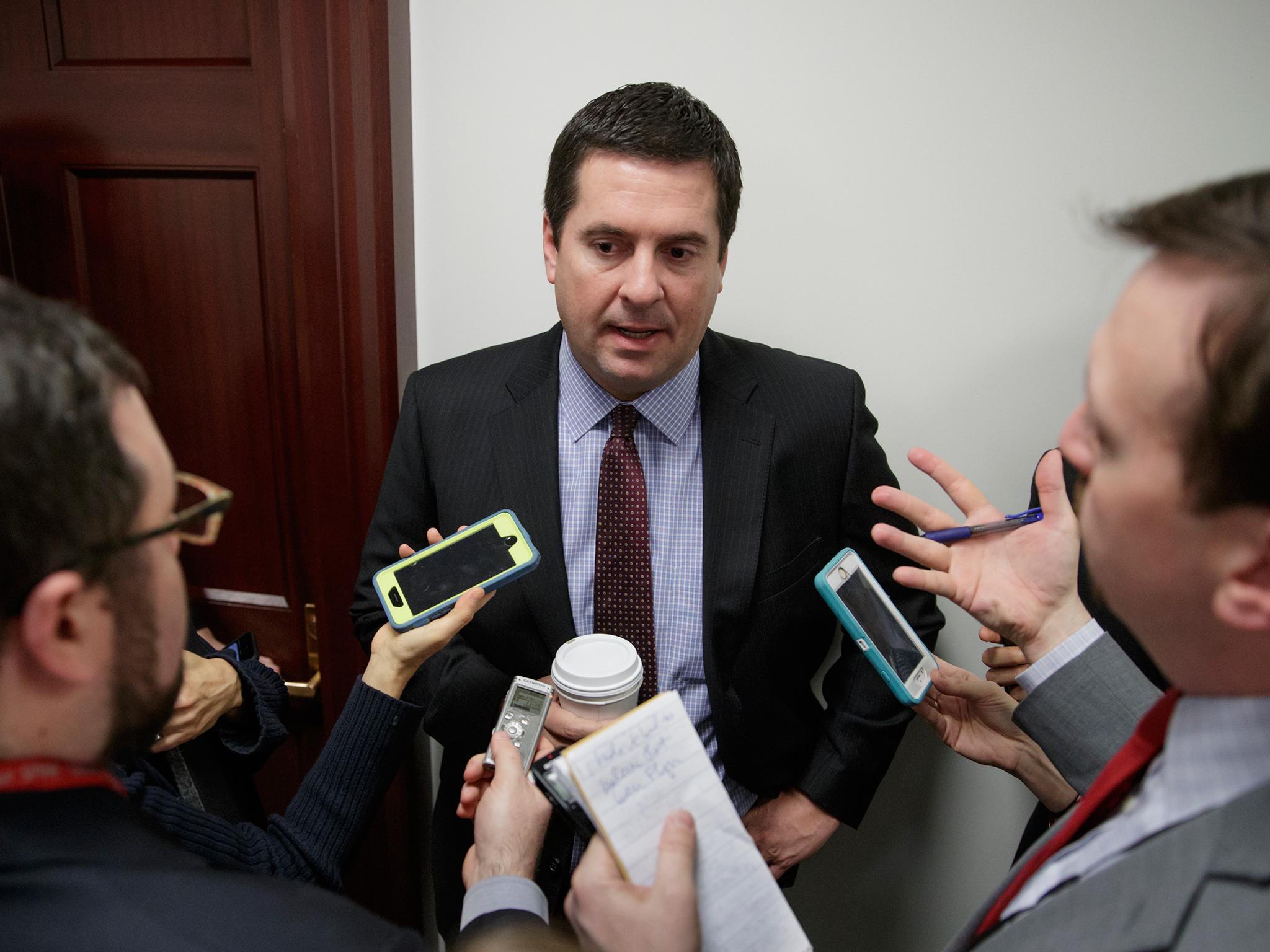 Devin Nunes said an investigation into Donald Trump would be a 'witch hunt against innocent Americans'