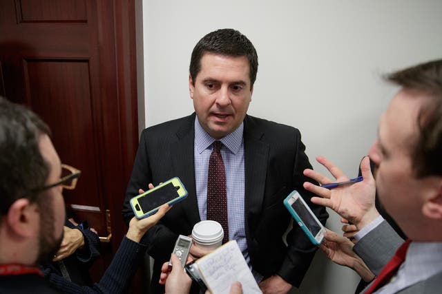 Devin Nunes said an investigation into Donald Trump would be a 'witch hunt against innocent Americans'