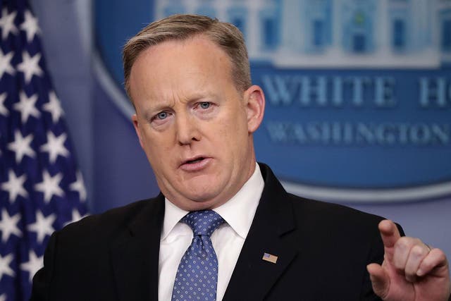Sean Spicer claimed the latest employment figures were down to confidence in the new President
